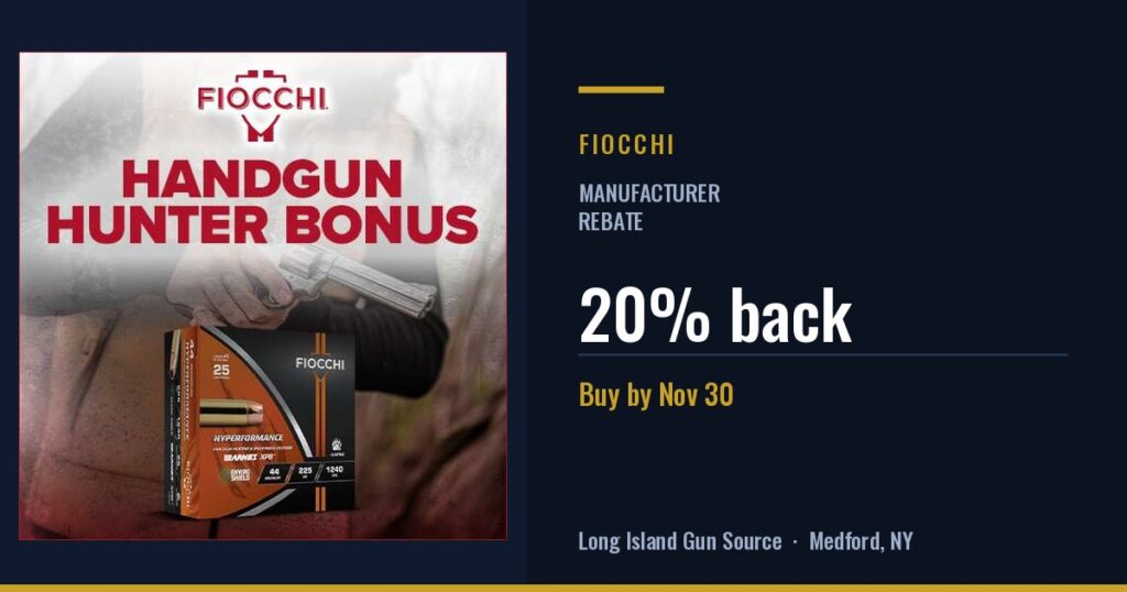 Fiocchi rebate