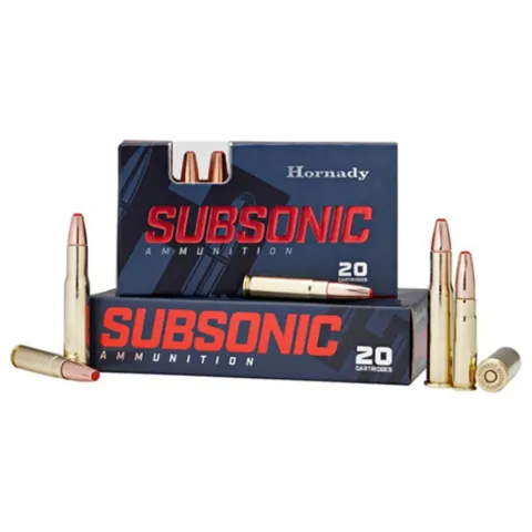 HORNADY 45 70 GOVT 410 GR SUB X 200 ROUND CASE.