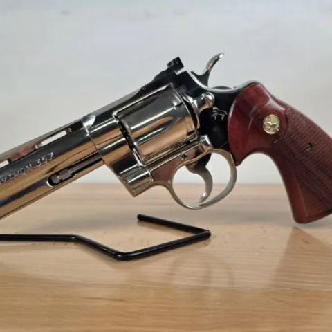COLT PYTHON 357 MAG 4″ 6RD NICKEL DA/SA REVOLVER