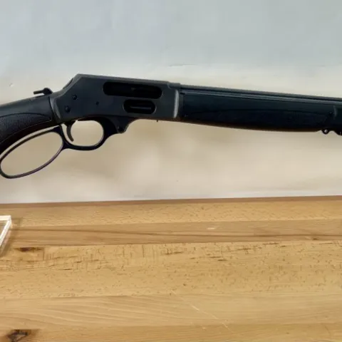 HENRY H18 X MODEL 19.8″ 410 BORE 6 RD LEVER ACTION SHOTGUN, USED