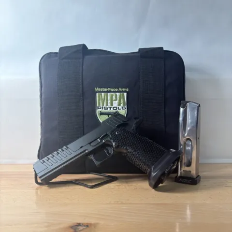 MASTERPIECE ARMS DS9 HYBRID 9MM 5″ 10RD BLK PISTOL, USED