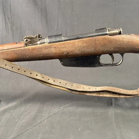 BRESCIA CARCANO MOSCHETTO 91 6.5 CREED 17.7″ BLUED BOLT RIFLE, USED